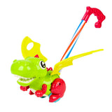Laden Sie das Bild in den Galerie-Viewer, Dinosaur Trolley Baby Walker Toy with Flapping Wings and Ring Bell for Toddler