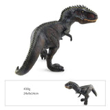 Laden Sie das Bild in den Galerie-Viewer, 10‘’ Realistic Giganotosaurus Dinosaur Solid Figure Model Toy Decor with Movable Jaw Black