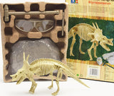 Laden Sie das Bild in den Galerie-Viewer, 11 Different Dinosaurs Skeleton Excavation Dig Up DIY Take Apart Dino Fossil Model Kit Toys with Goggles Styracosaurus