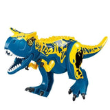 Laden Sie das Bild in den Galerie-Viewer, 12‘’ Dinosaur Jurassic Theme DIY Action Figures Building Blocks Toy Playsets Blue Carnotaurus / 17*28.5cm