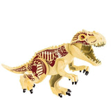Laden Sie das Bild in den Galerie-Viewer, 12‘’ Dinosaur Jurassic Theme DIY Action Figures Building Blocks Toy Playsets Yellow T-Rex / 17*28.5cm