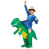 Laden Sie das Bild in den Galerie-Viewer, 3D Stegosaurus Tyrannosaurus Dinosaur Riding Inflatable Imitating Props Costume Children&#39;s Day Halloween Gift