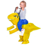 Laden Sie das Bild in den Galerie-Viewer, 3D Stegosaurus Tyrannosaurus Dinosaur Riding Inflatable Imitating Props Costume Children&#39;s Day Halloween Gift