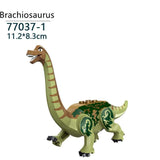 Laden Sie das Bild in den Galerie-Viewer, 5‘’ Mini Dinosaur Jurassic Theme DIY Action Figures Building Blocks Toy Playsets Brachiosaurus / Brown