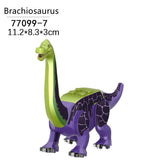 Laden Sie das Bild in den Galerie-Viewer, 5‘’ Mini Dinosaur Jurassic Theme DIY Action Figures Building Blocks Toy Playsets Brachiosaurus / Purple