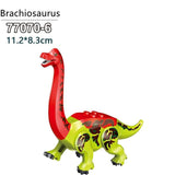 Laden Sie das Bild in den Galerie-Viewer, 5‘’ Mini Dinosaur Jurassic Theme DIY Action Figures Building Blocks Toy Playsets Brachiosaurus / Red
