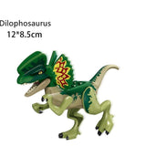 Laden Sie das Bild in den Galerie-Viewer, 5‘’ Mini Dinosaur Jurassic Theme DIY Action Figures Building Blocks Toy Playsets Dilophosaurus / Dark Green