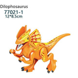 Laden Sie das Bild in den Galerie-Viewer, 5‘’ Mini Dinosaur Jurassic Theme DIY Action Figures Building Blocks Toy Playsets Dilophosaurus / Orange