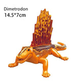 Laden Sie das Bild in den Galerie-Viewer, 5‘’ Mini Dinosaur Jurassic Theme DIY Action Figures Building Blocks Toy Playsets Dimetrodon / Orange
