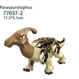 Laden Sie das Bild in den Galerie-Viewer, 5‘’ Mini Dinosaur Jurassic Theme DIY Action Figures Building Blocks Toy Playsets Parasaurolophus / Gray