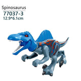 Laden Sie das Bild in den Galerie-Viewer, 5‘’ Mini Dinosaur Jurassic Theme DIY Action Figures Building Blocks Toy Playsets Spinosaurus / Blue