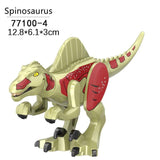 Laden Sie das Bild in den Galerie-Viewer, 5‘’ Mini Dinosaur Jurassic Theme DIY Action Figures Building Blocks Toy Playsets Spinosaurus / Gray