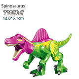 Laden Sie das Bild in den Galerie-Viewer, 5‘’ Mini Dinosaur Jurassic Theme DIY Action Figures Building Blocks Toy Playsets Spinosaurus / Green