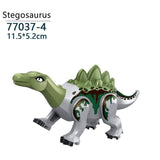 Laden Sie das Bild in den Galerie-Viewer, 5‘’ Mini Dinosaur Jurassic Theme DIY Action Figures Building Blocks Toy Playsets Stegosaurus / Gray