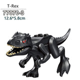 Laden Sie das Bild in den Galerie-Viewer, 5‘’ Mini Dinosaur Jurassic Theme DIY Action Figures Building Blocks Toy Playsets T-Rex / Black
