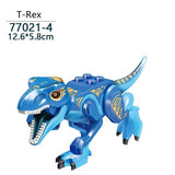 Laden Sie das Bild in den Galerie-Viewer, 5‘’ Mini Dinosaur Jurassic Theme DIY Action Figures Building Blocks Toy Playsets T-Rex / Blue