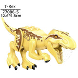 Laden Sie das Bild in den Galerie-Viewer, 5‘’ Mini Dinosaur Jurassic Theme DIY Action Figures Building Blocks Toy Playsets T-Rex / Yellow