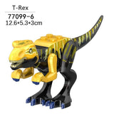 Laden Sie das Bild in den Galerie-Viewer, 5‘’ Mini Dinosaur Jurassic Theme DIY Action Figures Building Blocks Toy Playsets T-Rex / Yellow &amp; Black