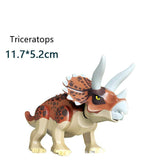 Laden Sie das Bild in den Galerie-Viewer, 5‘’ Mini Dinosaur Jurassic Theme DIY Action Figures Building Blocks Toy Playsets Triceratops / Brown