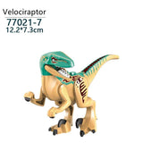 Laden Sie das Bild in den Galerie-Viewer, 5‘’ Mini Dinosaur Jurassic Theme DIY Action Figures Building Blocks Toy Playsets Velociraptor / Cyan