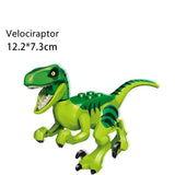 Laden Sie das Bild in den Galerie-Viewer, 5‘’ Mini Dinosaur Jurassic Theme DIY Action Figures Building Blocks Toy Playsets Velociraptor / Green