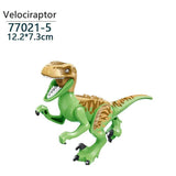 Laden Sie das Bild in den Galerie-Viewer, 5‘’ Mini Dinosaur Jurassic Theme DIY Action Figures Building Blocks Toy Playsets Velociraptor / Light Green