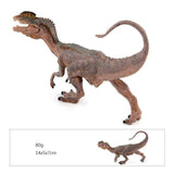 Laden Sie das Bild in den Galerie-Viewer, 6‘’ Realistic Dilophosaurus Dinosaur Solid Figure Model Toy Decor with Movable Jaw Brown