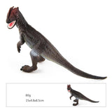 Laden Sie das Bild in den Galerie-Viewer, 6‘’ Realistic Dilophosaurus Dinosaur Solid Figure Model Toy Decor with Movable Jaw Gray