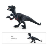 Laden Sie das Bild in den Galerie-Viewer, 7‘’ Realistic Velociraptor Dinosaur Solid Figure Model Toy Decor with Movable Jaw and Arm Black