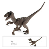 Laden Sie das Bild in den Galerie-Viewer, 7‘’ Realistic Velociraptor Dinosaur Solid Figure Model Toy Decor with Movable Jaw and Arm Brown