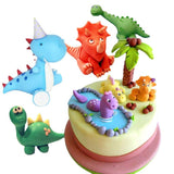 Laden Sie das Bild in den Galerie-Viewer, Dinosaur Cake Decoration Clay Cute Dinosaur Cake Ideas Cake Topper Party Supplies