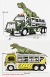 Load image into Gallery viewer, Dinosaur Capture Storage Carrier Alloy Metal Truck Vehicle Car Toy Set with Light and Sound