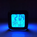 Laden Sie das Bild in den Galerie-Viewer, Dinosaur Night Light 3D Alarm Clock LED Electronic Clock Bedside Clock Bedroom Decoration