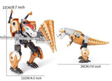 Laden Sie das Bild in den Galerie-Viewer, Large Dinosaur Robot Transforming Toys Transform Dinosaurs Action Figures 5 in 1 Playset