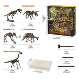 Laden Sie das Bild in den Galerie-Viewer, Large Dinosaur Skeleton Excavation Dig Up DIY Take Apart Dino Realistic Fossil Model Kit Toys