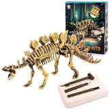Laden Sie das Bild in den Galerie-Viewer, Large Dinosaur Skeleton Excavation Dig Up DIY Take Apart Dino Realistic Fossil Model Kit Toys Stegosaurus