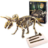 Laden Sie das Bild in den Galerie-Viewer, Large Dinosaur Skeleton Excavation Dig Up DIY Take Apart Dino Realistic Fossil Model Kit Toys Triceratops