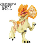 Laden Sie das Bild in den Galerie-Viewer, 5‘’ Mini Dinosaur Jurassic Theme DIY Action Figures Building Blocks Toy Playsets Dilophosaurus / Yellow