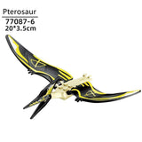 Load image into Gallery viewer, 5‘’ Mini Dinosaur Jurassic Theme DIY Action Figures Building Blocks Toy Playsets Pterosaur / Black