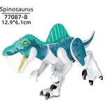 Laden Sie das Bild in den Galerie-Viewer, 5‘’ Mini Dinosaur Jurassic Theme DIY Action Figures Building Blocks Toy Playsets Spinosaurus / Cyan