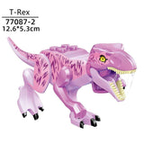 Laden Sie das Bild in den Galerie-Viewer, 5‘’ Mini Dinosaur Jurassic Theme DIY Action Figures Building Blocks Toy Playsets T-Rex / Pink