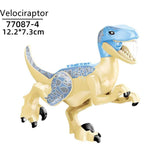 Laden Sie das Bild in den Galerie-Viewer, 5‘’ Mini Dinosaur Jurassic Theme DIY Action Figures Building Blocks Toy Playsets Velociraptor / Beige