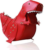Laden Sie das Bild in den Galerie-Viewer, Triceratops Bag Dinosaur Shape Shoulder Bag PU Leather Rivet Purses Handbag