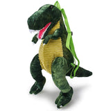Laden Sie das Bild in den Galerie-Viewer, Vivid Dinosaur Shape Small Backpack Hiking Bag for Children Tyrannosaurus / Green