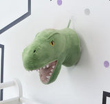 Laden Sie das Bild in den Galerie-Viewer, Wall Mounted Dinosaur Head Home Decor Kids Bedroom Wall Decor Green T Rex