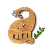 Load image into Gallery viewer, Wood Wall Clock Dinosaur T Rex Triceratops Quartz Clock Decoration for Kids Room Wood Diplodocus B