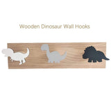 Laden Sie das Bild in den Galerie-Viewer, Wooden Dinosaur Wall Hooks Coat Hooks Wall Decoration for Kids Room Mixed Color