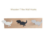 Laden Sie das Bild in den Galerie-Viewer, Wooden Dinosaur Wall Hooks Coat Hooks Wall Decoration for Kids Room T Rex