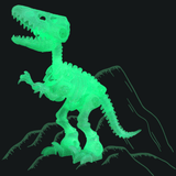 Laden Sie das Bild in den Galerie-Viewer, Glow in the Dark Dinosaur DIY Take Apart Fluorescent Skeleton Educational Toy for Kids Velociraptor