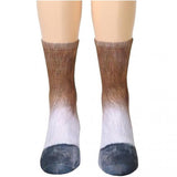 Load image into Gallery viewer, 3D Printing Funny Animal Foot Hoof Paws Elastic Long Socks Horse / Children